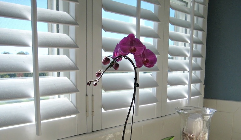 Plantation shutters are constructed with recyclable materials. Faux wood plantation shutters in Hartford