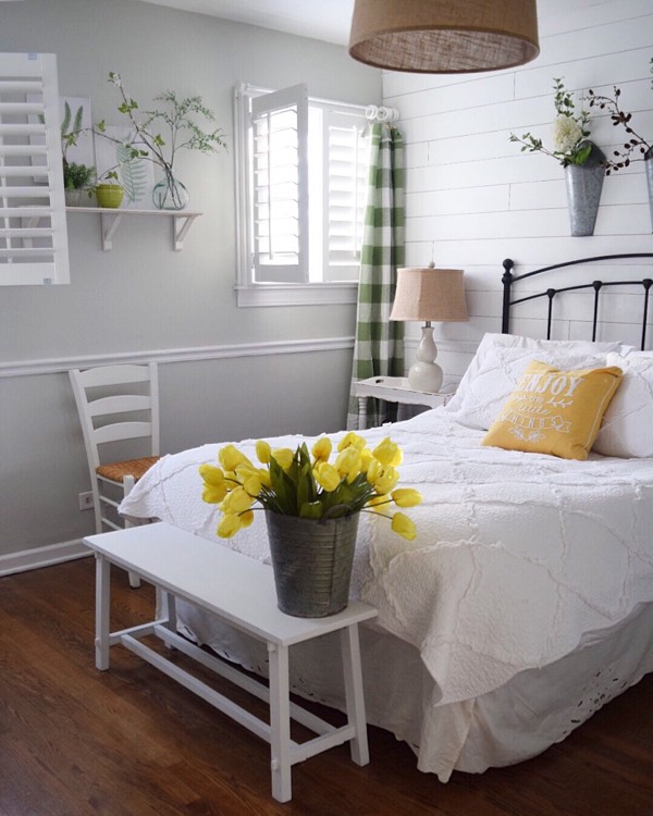 Hartford cottage bedroom shutters