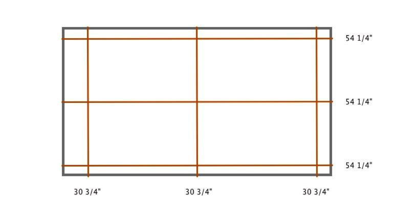 Hartford interior shutter measurement diagram