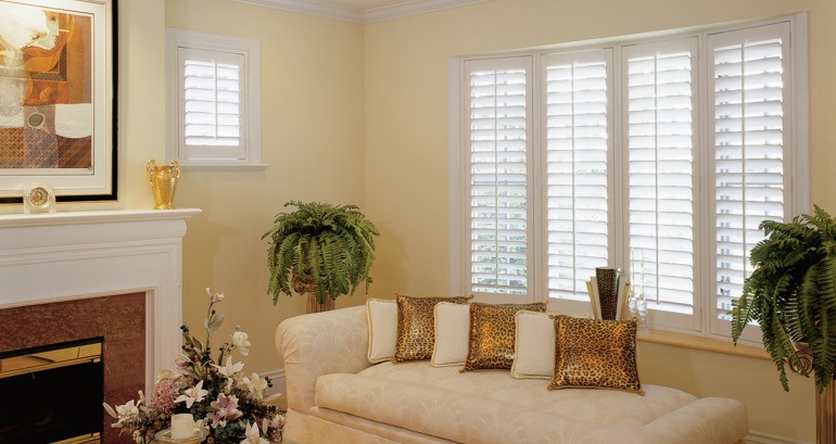 Hartford living room shutters