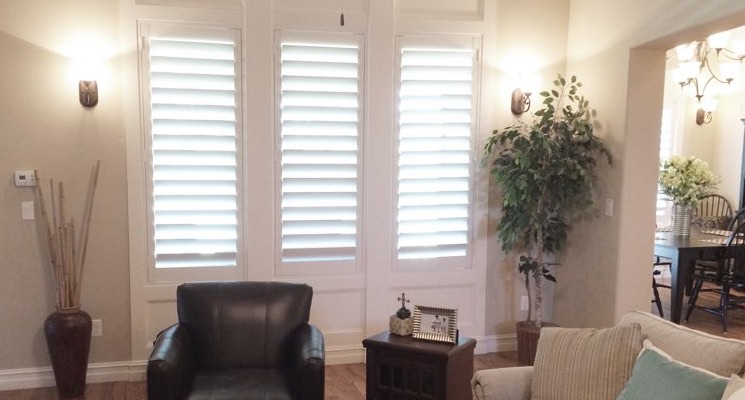 Hartford parlor white shutters
